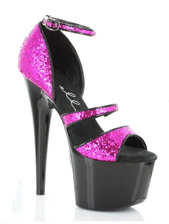 Samie - 7 Inch Glitter Stiletto